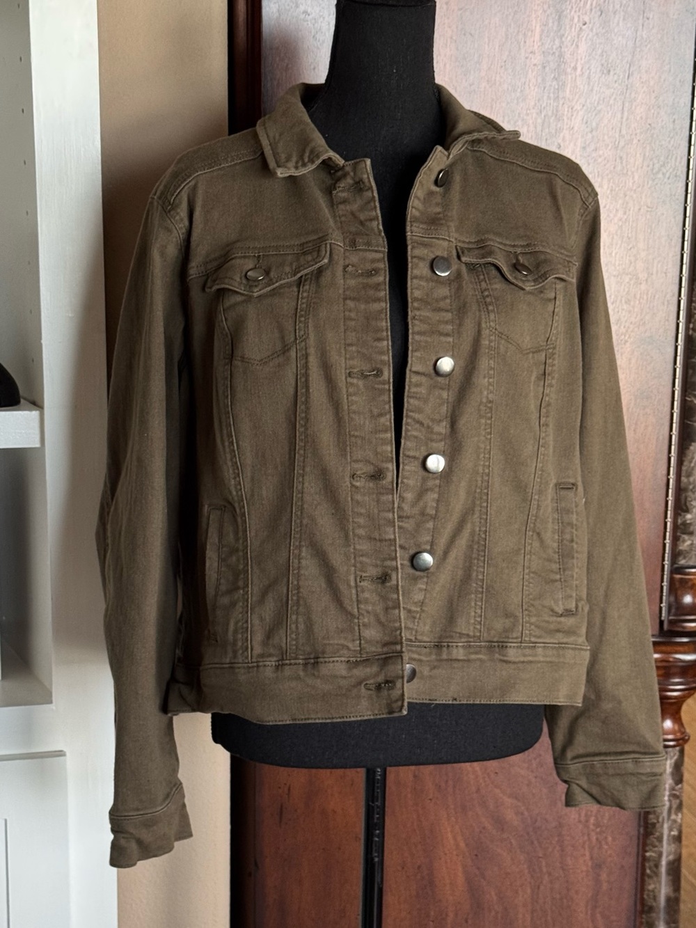 Market Spruce Oliver Green Denim Jacket